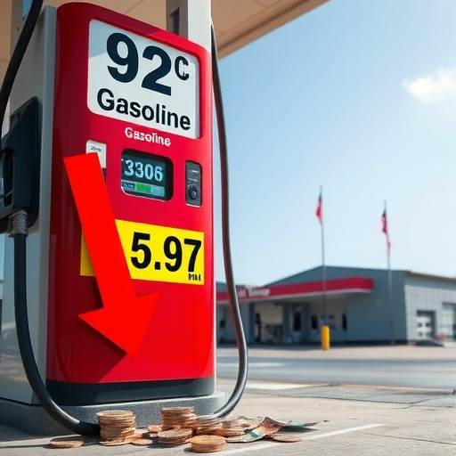 油价迎年内最大降幅92号汽油降至5.97元/升