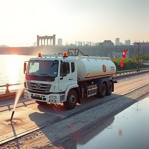 洒水车抽秦淮新河水洒马路？