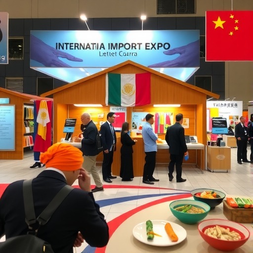 赴进博之约 展各国风情