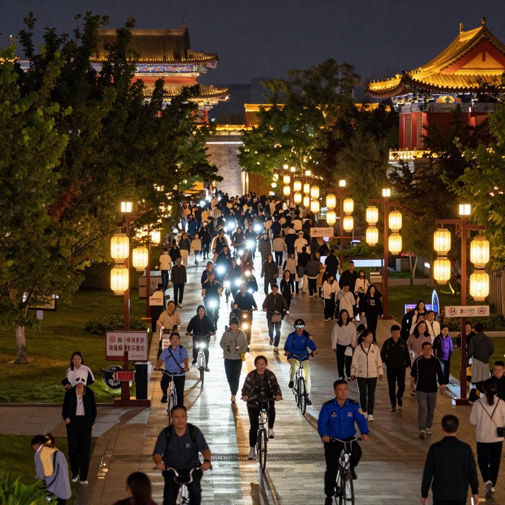 多所高校为“夜骑开封”降温 当地景区迎承载极限