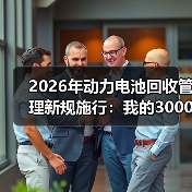 2026年动力电池回收管理新规施行：我的3000万教训与3个生死线