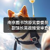 南京图书馆原党委委员、副馆长吴政接受审查调查（图2）