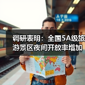 调研表明：全国5A级旅游景区夜间开放率增加至63%（图2）