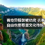 着奇异服装被劝离 衣着自由也要尊重文化传统