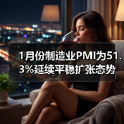 1月份制造业PMI为51.3%延续平稳扩张态势（图3）