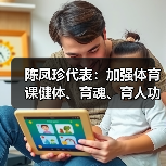 陈凤珍代表:加强体育课健体、育魂、育人功效(图2) 陈凤珍代表:加强体育课健体、育魂、育人功效(图2)