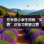五年级小学生颈椎“变直”这些习惯要注意