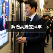踩着高跷去拜年(图2) 踩着高跷去拜年(图2)