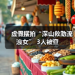 虚假摆拍“深山救助流浪女” 3人被查（图3）