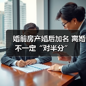 婚前房产婚后加名 离婚不一定“对半分”（图4）