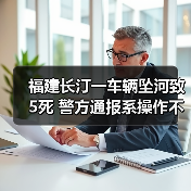福建长汀一车辆坠河致5死 警方通报系操作不当（图1）