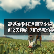 高铁宠物托运需至少提前2天预约 7折优惠价格(图3) 高铁宠物托运需至少提前2天预约 7折优惠价格(图3)