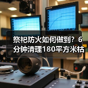 祭祀防火如何做到？6分钟清理180平方米枯草织密安全网（图2）