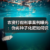 农资打假刑事案例曝光：伪劣种子化肥如何识别？（图4）