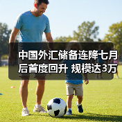 中国外汇储备连降七月后首度回升 规模达3万亿美元（图1）