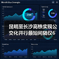 昆明至长沙高铁实现公交化开行最短间隔仅6分钟（图1）