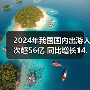 2024年我国国内出游人次超56亿 同比增长14.8%（图1）