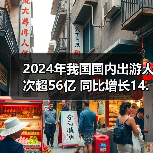 2024年我国国内出游人次超56亿 同比增长14.8%（图3）