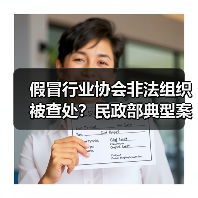 假冒行业协会非法组织被查处？民政部典型案例曝光（图1）