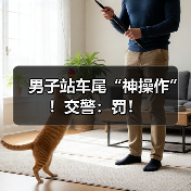 男子站车尾“神操作”！交警：罚！（图4）