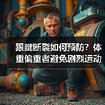 跟腱断裂如何预防?体重偏重者避免剧烈运动(图3) 跟腱断裂如何预防?体重偏重者避免剧烈运动(图3)