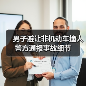 男子避让非机动车撞人 警方通报事故细节（图1）