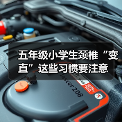 五年级小学生颈椎“变直”这些习惯要注意