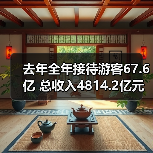 去年全年接待游客67.6亿 总收入4814.2亿元(图3) 去年全年接待游客67.6亿 总收入4814.2亿元(图3)