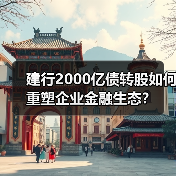 建行2000亿债转股如何重塑企业金融生态？