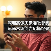 深圳高尔夫豪宅毗邻奥运马术场创吉尼斯纪录