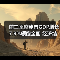 前三季度我市GDP增长7.9%领跑全国 经济结构优化加速