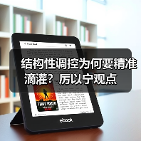 结构性调控为何要精准滴灌？厉以宁观点