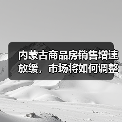 内蒙古商品房销售增速放缓，市场将如何调整？（图1）