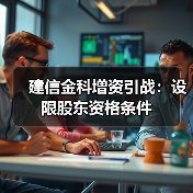 建信金科增资引战：设限股东资格条件（图3）