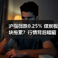 沪指微跌0.25% 煤炭板块拖累？行情背后暗藏玄机（图1）
