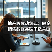 地产股异动频现：房企销售数据突破千亿关口？