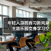 年轻人游园自习新风潮:主题乐园变身学习空间(图1) 年轻人游园自习新风潮:主题乐园变身学习空间(图1)