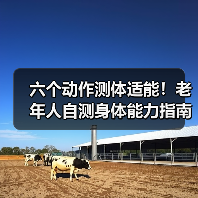 六个动作测体适能！老年人自测身体能力指南
