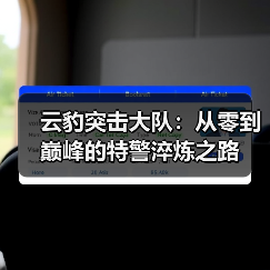云豹突击大队：从零到巅峰的特警淬炼之路（图4）