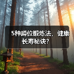 5种蹲位锻炼法,健康长寿秘诀?(图1) 5种蹲位锻炼法,健康长寿秘诀?(图1)