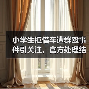 小学生拒借车遭群殴事件引关注，官方处理结果曝光（图2）
