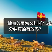 健身效果怎么判断？30分钟真的有效吗？（图1）