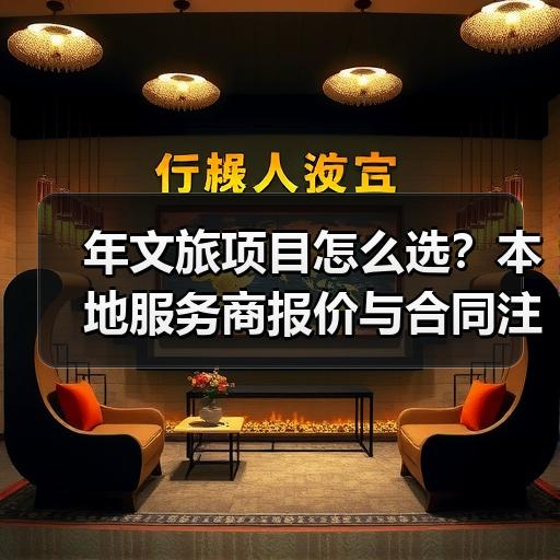 年文旅项目怎么选？本地服务商报价与合同注意点